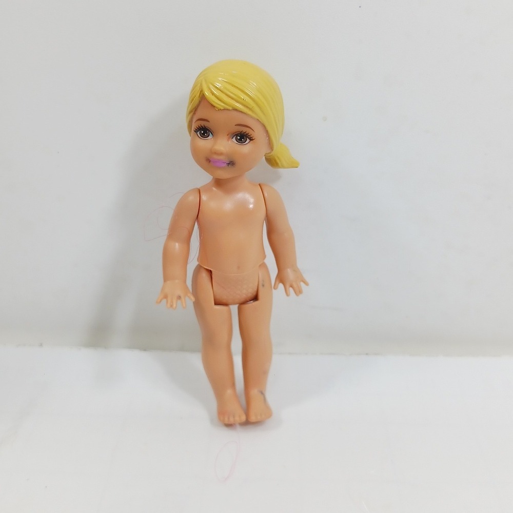 Mattel Chelsea Doll Blonde Side Ponytail Small 4 Inch Figure 1994 Mark